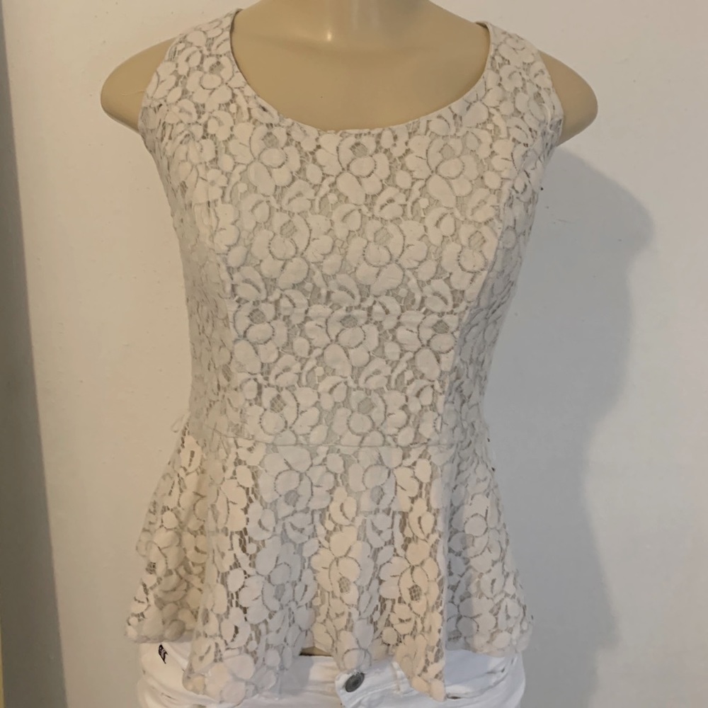 Cream colored blouse tank
